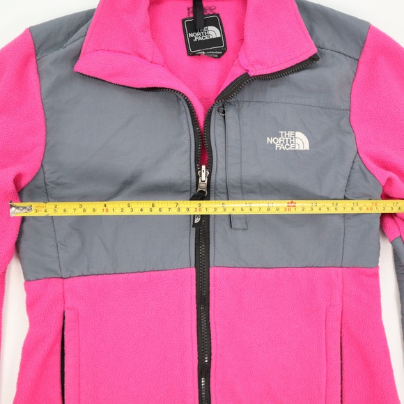 The North Face Fleece Jacket Pink Grey Zip Up Womens M - Picture 6 of 14